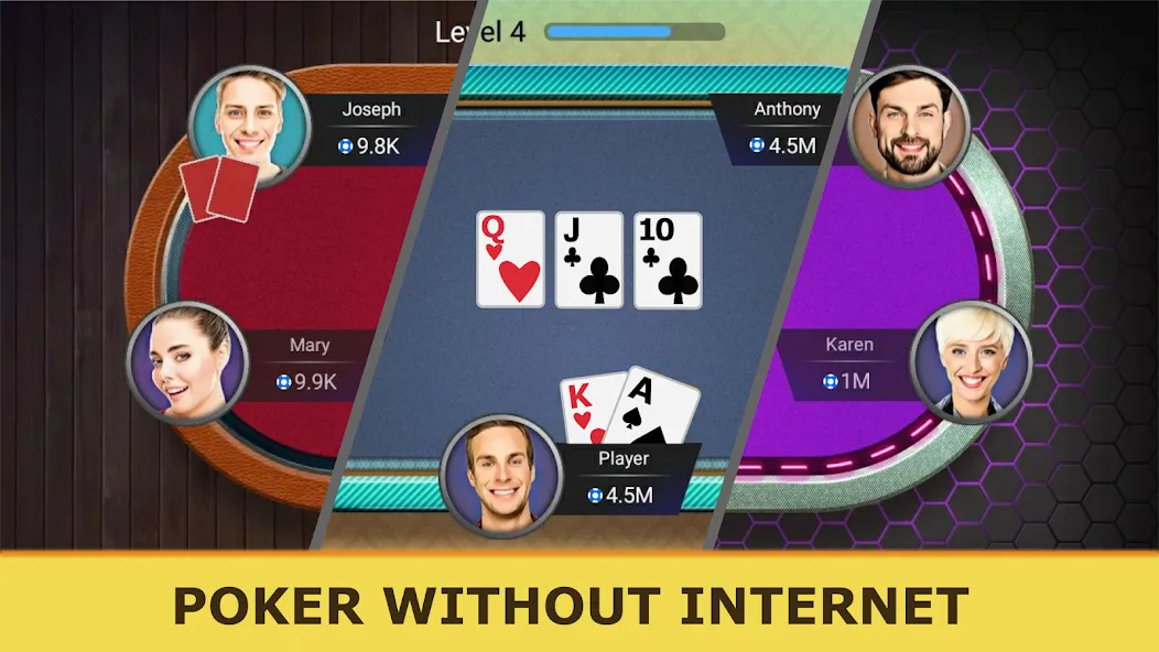 Скачать взломанную Poker Offline: Texas Holdem  [МОД Много монет] — последняя версия apk на Андроид screen 2