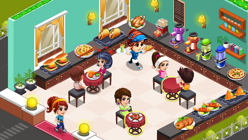 Взлом Cooking Restaurant Kitchen (Кукинг Ресторан Китчен)  [МОД Unlimited Money] — последняя версия apk на Андроид screen 1