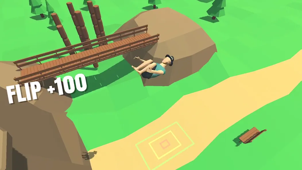 Скачать взломанную Flip Trickster — Parkour Simul (Флип Трикстер)  [МОД Unlocked] — полная версия apk на Андроид screen 1