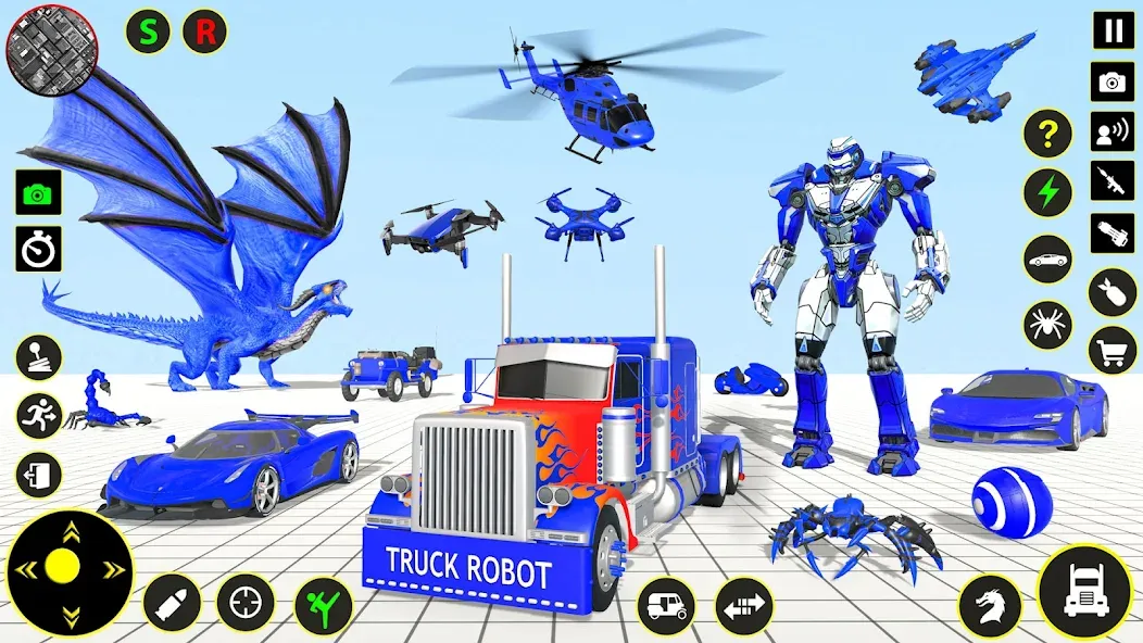 Скачать взломанную Truck Game — Car Robot Games  [МОД Много монет] — последняя версия apk на Андроид screen 1