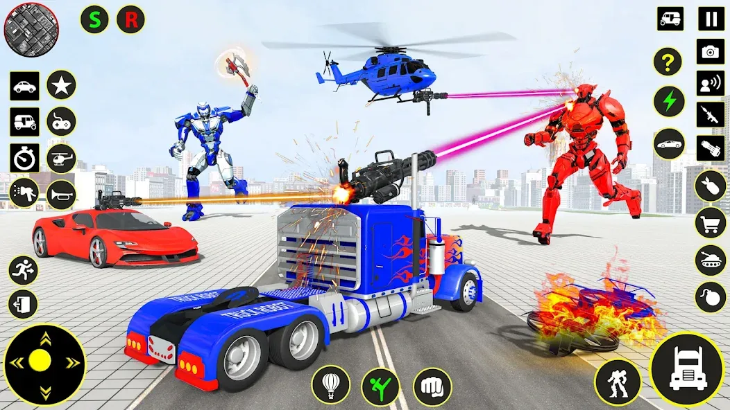 Скачать взломанную Truck Game — Car Robot Games  [МОД Много монет] — последняя версия apk на Андроид screen 2