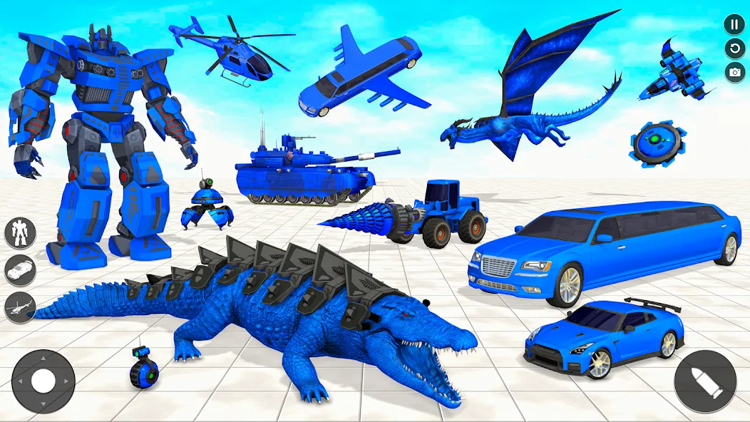 Скачать взлом Crocodile Animal Robot Games  [МОД Все открыто] — полная версия apk на Андроид screen 1