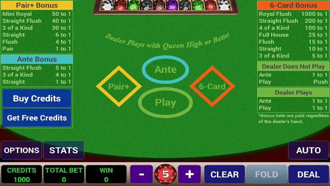 Скачать взлом Ace 3-Card Poker (эйс 3)  [МОД Unlimited Money] — последняя версия apk на Андроид screen 1