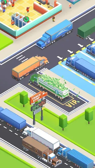 Скачать взломанную Travel Center Tycoon  [МОД Бесконечные деньги] — полная версия apk на Андроид screen 1