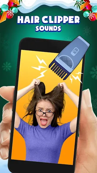 Взломанная Prank sounds: haircut & fart  [МОД Mega Pack] — последняя версия apk на Андроид screen 4