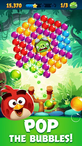 Скачать взлом Angry Birds POP Bubble Shooter (Энгри Брдс ПОП Бабл Шутер)  [МОД Много монет] — последняя версия apk на Андроид screen 1