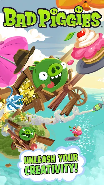 Взлом Bad Piggies (Бэд Пиггиз)  [МОД Все открыто] — стабильная версия apk на Андроид screen 1