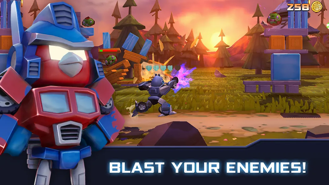 Скачать взлом Angry Birds Transformers (Энгри Брдс Трансформеры)  [МОД Menu] — последняя версия apk на Андроид screen 1