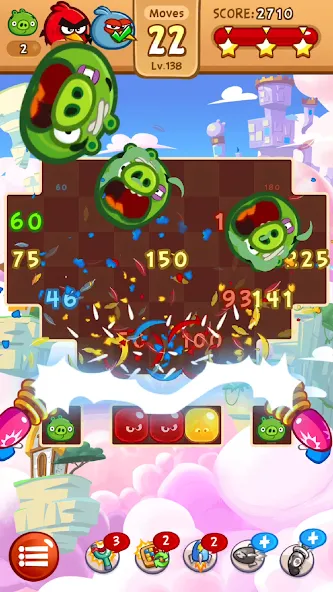 Взломанная Angry Birds Blast (Энгри Бердс Бласт)  [МОД Много денег] — стабильная версия apk на Андроид screen 4