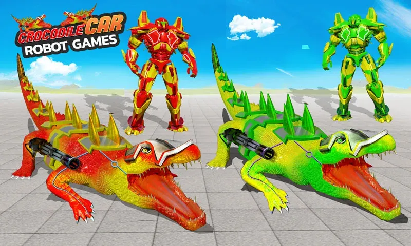 Скачать взлом Robot Game Transform Crocodile  [МОД Много монет] — стабильная версия apk на Андроид screen 4