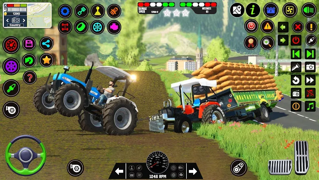 Взлом Indian Tractor Farming Games  [МОД Mega Pack] — стабильная версия apk на Андроид screen 1