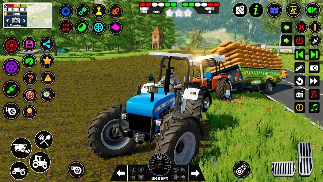 Взлом Indian Tractor Farming Games  [МОД Mega Pack] — стабильная версия apk на Андроид screen 4