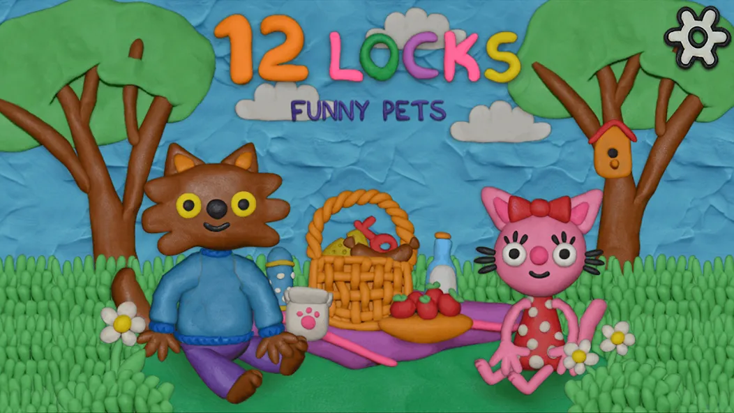 Скачать взломанную 12 Locks Funny Pets (Замков)  [МОД Много монет] — последняя версия apk на Андроид screen 1