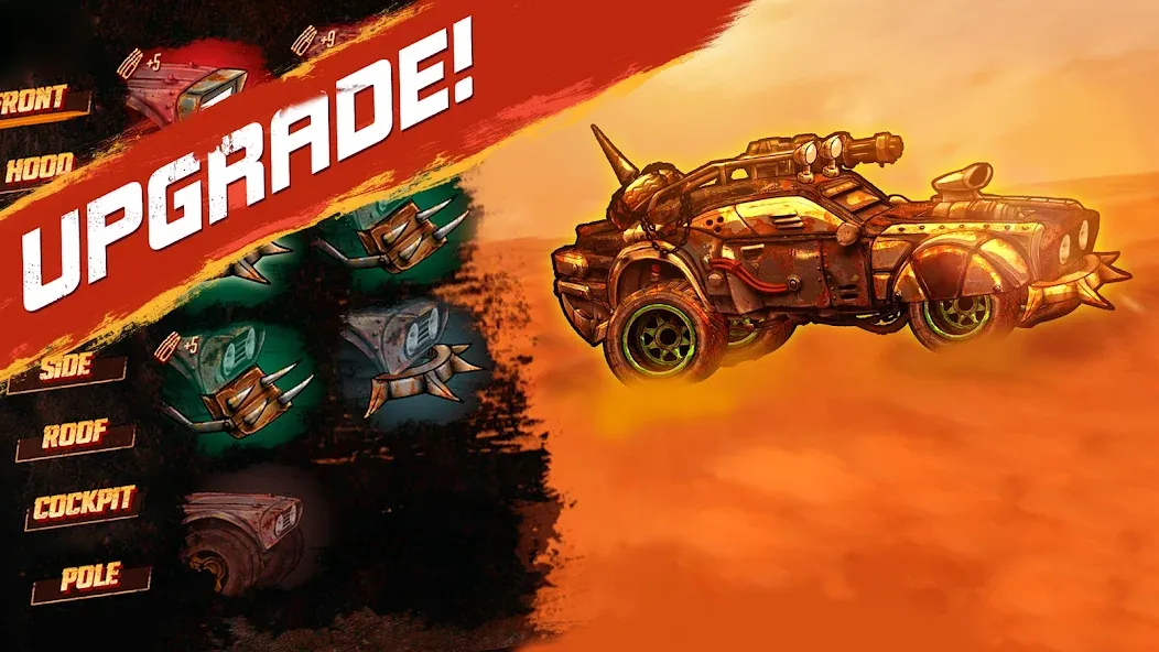 Скачать взломанную Road Warrior: Nitro Car Battle (Роуд Ворриор Нитро)  [МОД Бесконечные деньги] — полная версия apk на Андроид screen 5