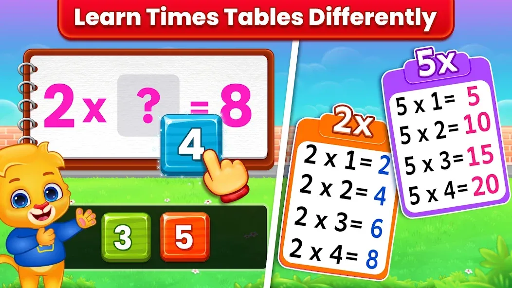 Скачать взлом Kids Multiplication Math Games  [МОД Бесконечные монеты] — стабильная версия apk на Андроид screen 2