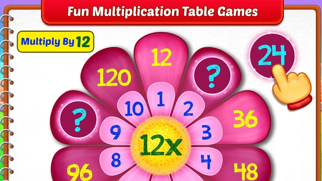 Скачать взлом Kids Multiplication Math Games  [МОД Бесконечные монеты] — стабильная версия apk на Андроид screen 4