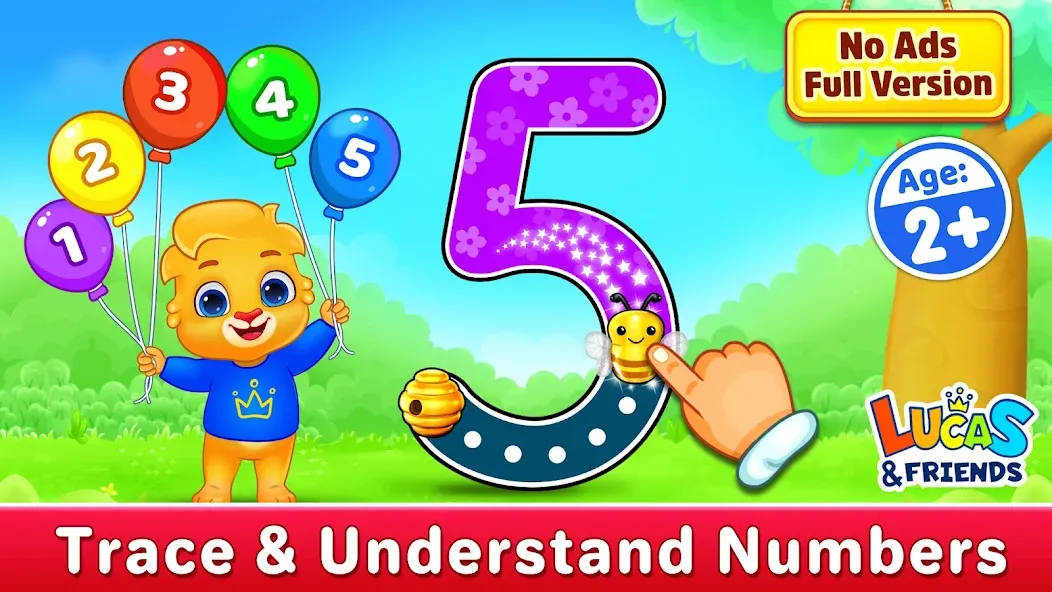 Скачать взломанную 123 Numbers — Count & Tracing  [МОД Unlocked] — полная версия apk на Андроид screen 1