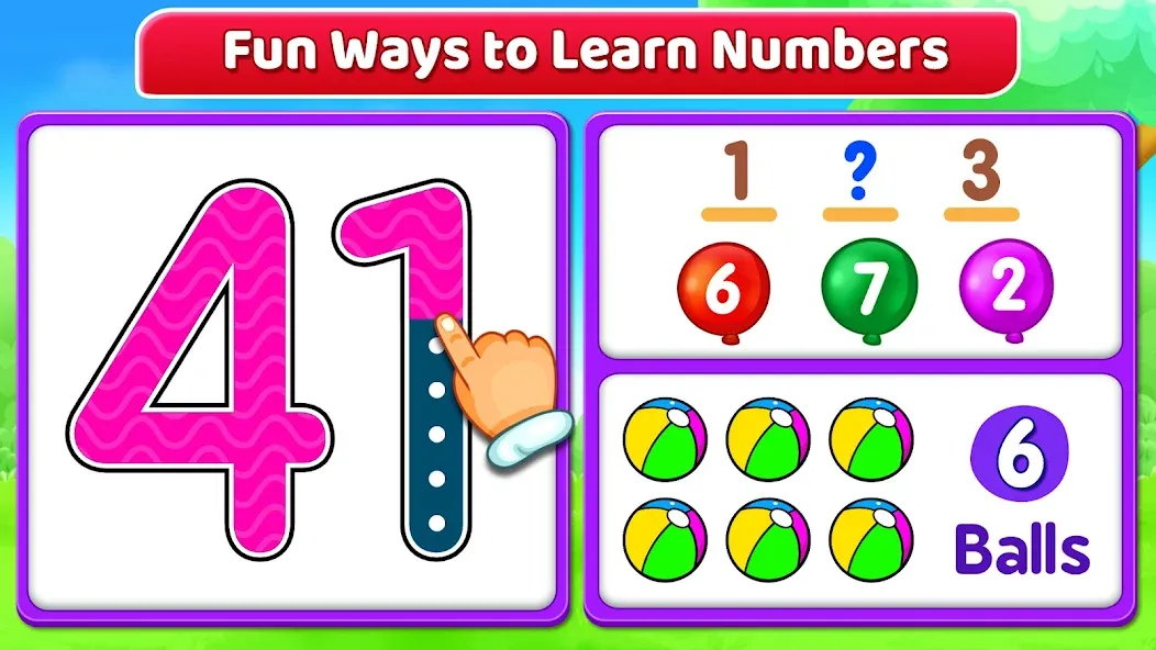 Скачать взломанную 123 Numbers — Count & Tracing  [МОД Unlocked] — полная версия apk на Андроид screen 2