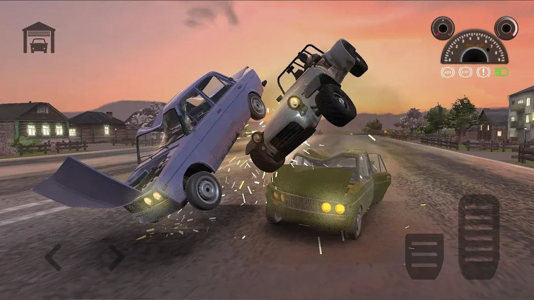 Скачать взломанную Car Crash Racing — Russia (Кар Краш Рейсинг)  [МОД Меню] — полная версия apk на Андроид screen 1