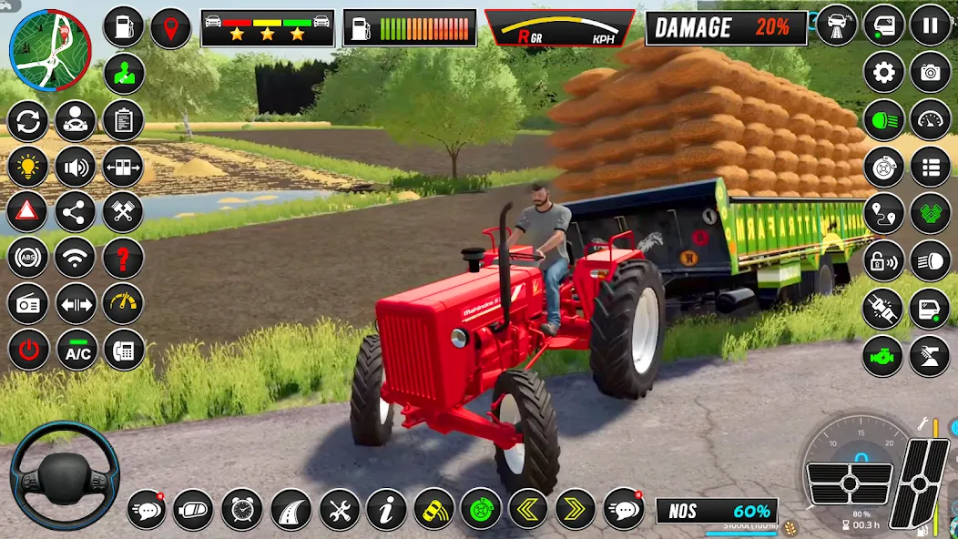 Скачать взлом Indian Tractor Simulator Games  [МОД Unlocked] — полная версия apk на Андроид screen 1