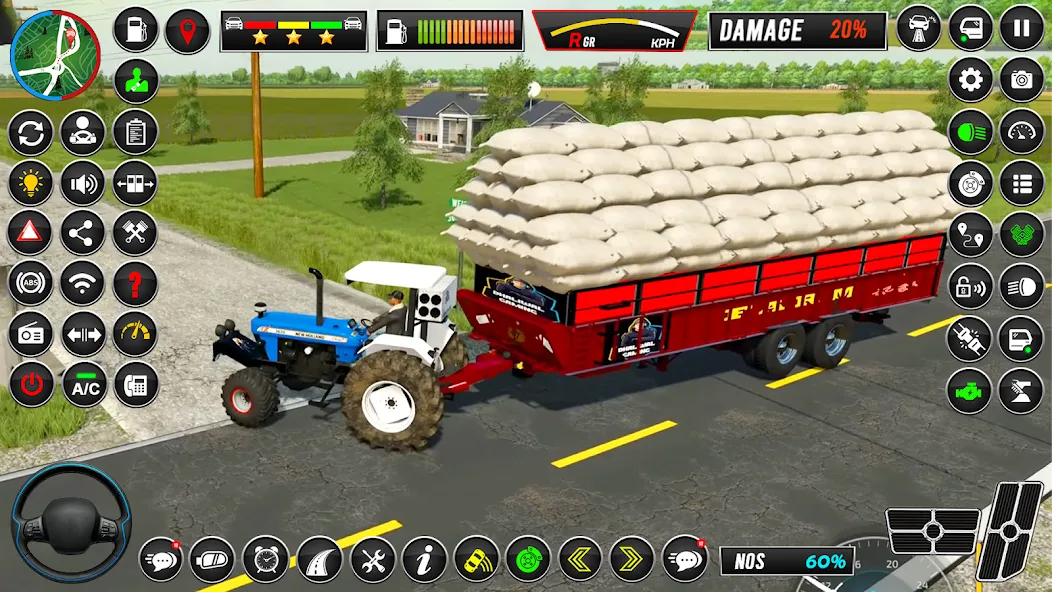 Скачать взлом Indian Tractor Simulator Games  [МОД Unlocked] — полная версия apk на Андроид screen 3