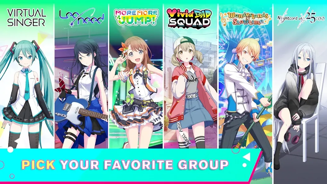 Скачать взлом HATSUNE MIKU: COLORFUL STAGE! (Хацуне Мику)  [МОД Menu] — полная версия apk на Андроид screen 2