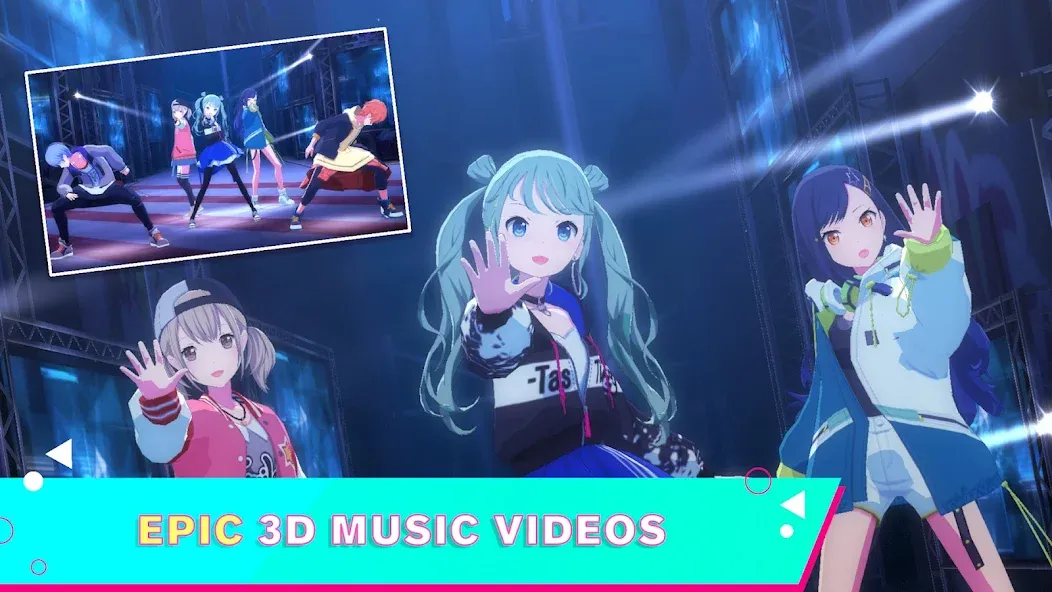Скачать взлом HATSUNE MIKU: COLORFUL STAGE! (Хацуне Мику)  [МОД Menu] — полная версия apk на Андроид screen 4