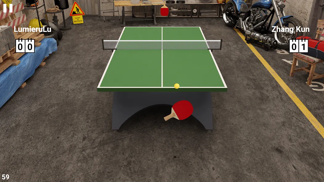 Скачать взлом Virtual Table Tennis (Виртуальный настольный теннис)  [МОД Mega Pack] — полная версия apk на Андроид screen 1