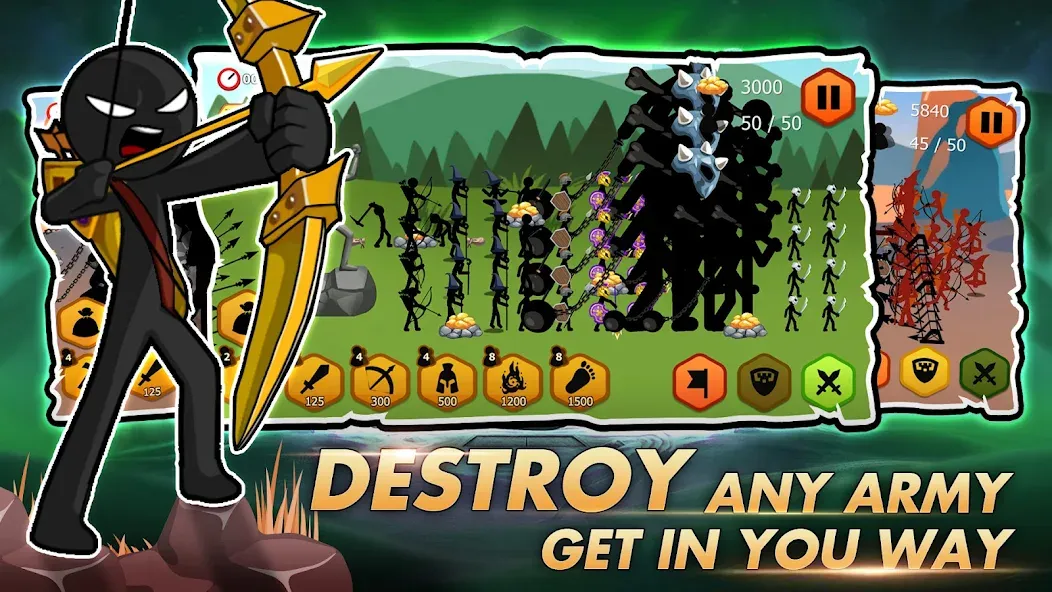 Взлом Stick Dynasty (Стритмен Баттл Уор)  [МОД Unlimited Money] — полная версия apk на Андроид screen 1