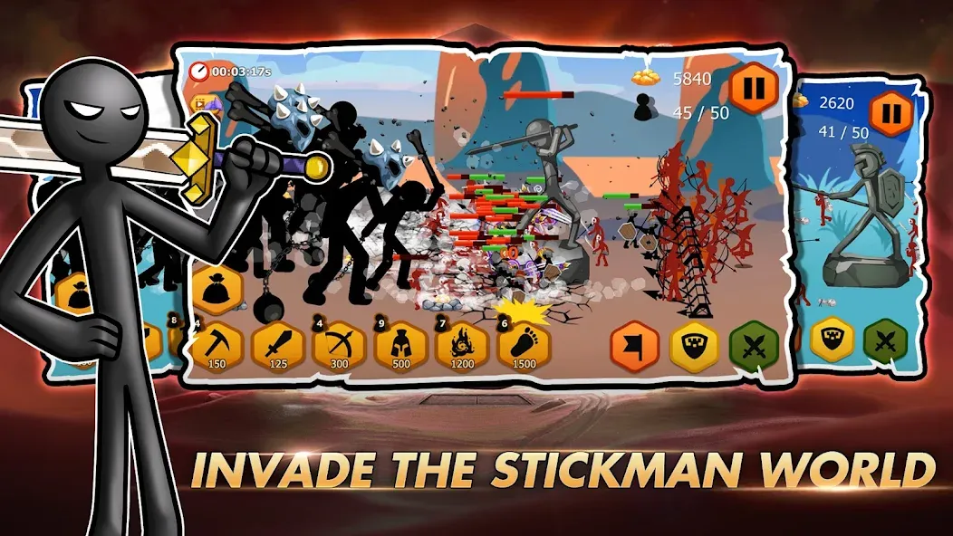 Взлом Stick Dynasty (Стритмен Баттл Уор)  [МОД Unlimited Money] — полная версия apk на Андроид screen 3