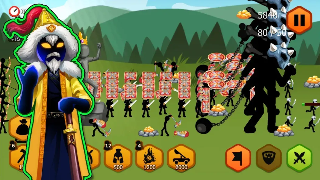 Взлом Stickman Battle 2: Empires War (Стикмен Битва 2)  [МОД Много денег] — стабильная версия apk на Андроид screen 5