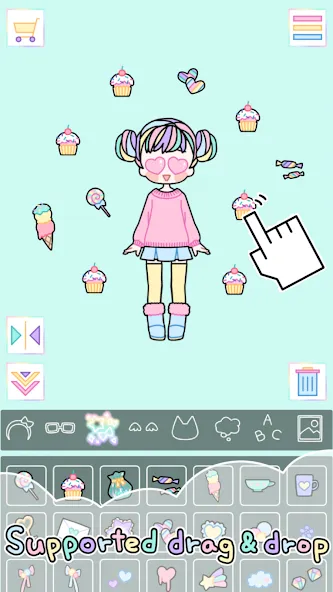 Взлом Pastel Girl : Dress Up Game  [МОД Бесконечные деньги] — последняя версия apk на Андроид screen 3