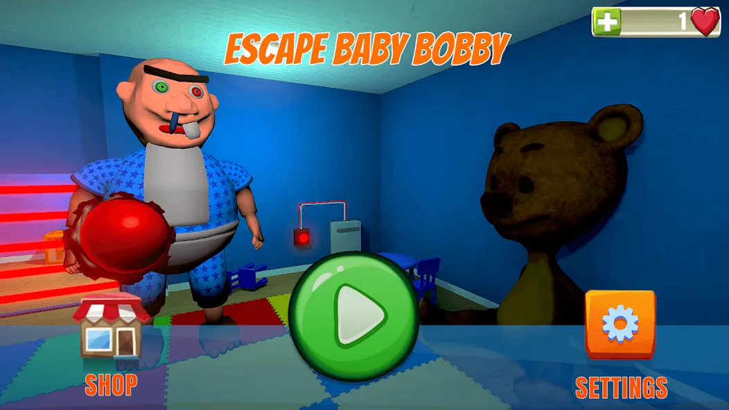 Скачать взломанную Escape Giant Obby (Эскеип Бэйби Бобби)  [МОД Unlocked] — последняя версия apk на Андроид screen 1