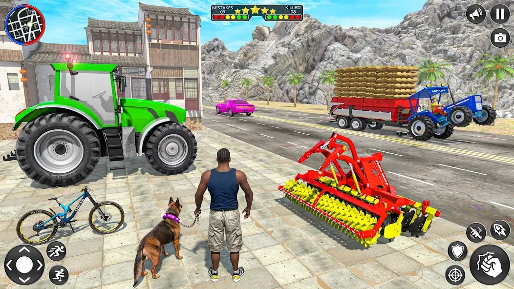 Взломанная Indian Tractor Driving Game 3D (Фарминг Геймс)  [МОД Бесконечные монеты] — стабильная версия apk на Андроид screen 1