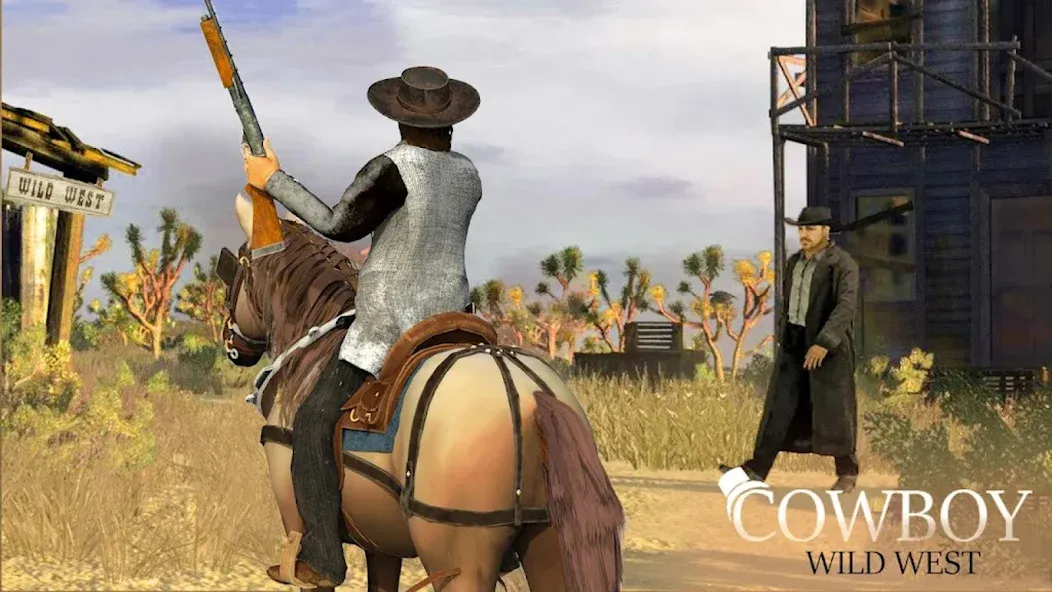 Взломанная West Cowboy — Gunfighter Game (Уэст Ковбой)  [МОД Меню] — полная версия apk на Андроид screen 4