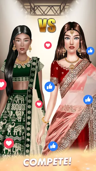 Скачать взлом Makeup, Fashion Dress up Games  [МОД Бесконечные деньги] — стабильная версия apk на Андроид screen 2