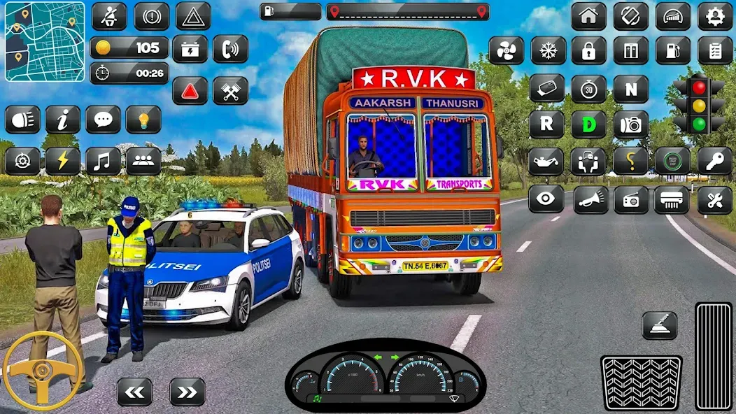 Скачать взлом Indian Truck Driver Simulator  [МОД Все открыто] — полная версия apk на Андроид screen 5