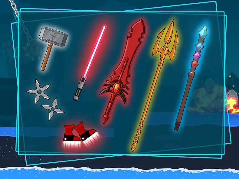 Скачать взломанную Stick-man Fighting Games  [МОД Много денег] — последняя версия apk на Андроид screen 3