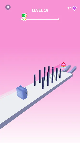 Скачать взлом Jelly Shift — Obstacle Course (Джелли Шифт)  [МОД Меню] — последняя версия apk на Андроид screen 2