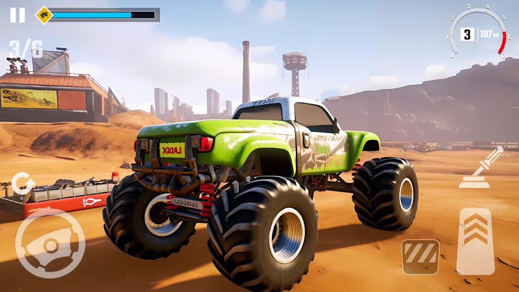 Скачать взломанную 4×4 Monster Truck Racing Games (Монстр Трак Гонки игры)  [МОД Много монет] — стабильная версия apk на Андроид screen 1