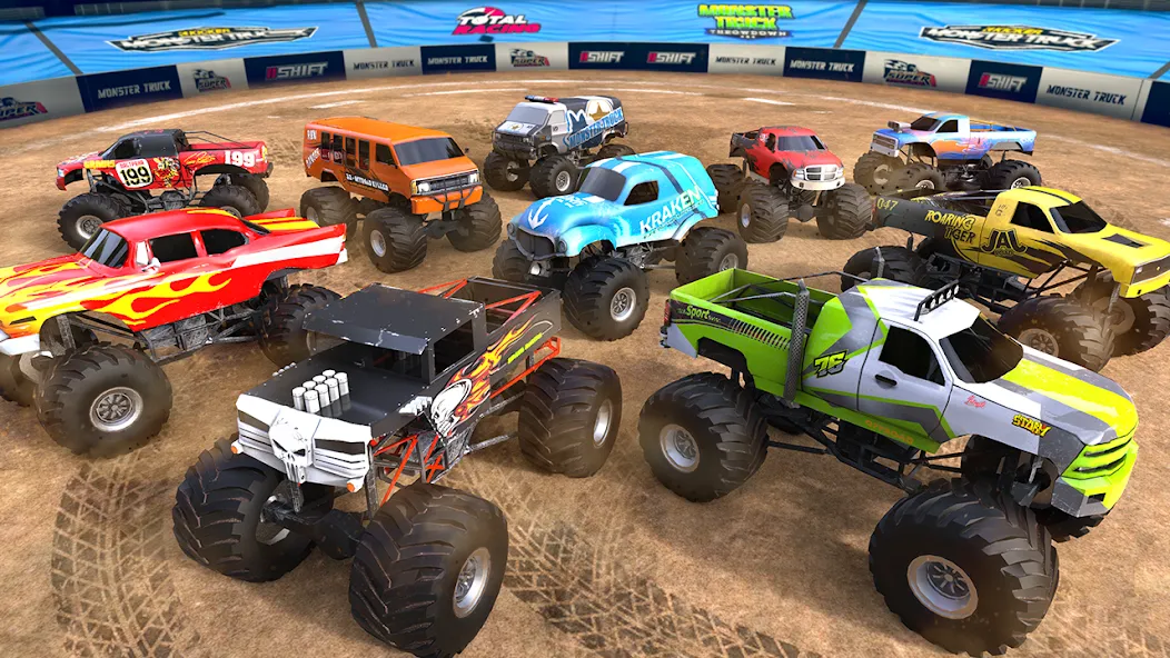 Скачать взломанную 4×4 Monster Truck Racing Games (Монстр Трак Гонки игры)  [МОД Много монет] — стабильная версия apk на Андроид screen 3