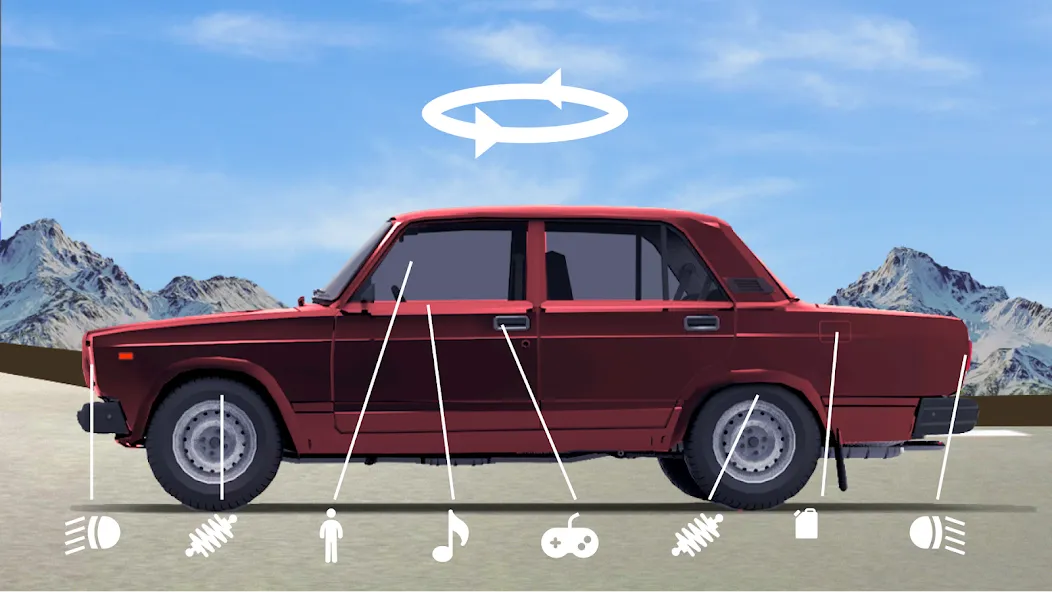 Скачать взлом Drive Classic VAZ 2107 Parking  [МОД Mega Pack] — стабильная версия apk на Андроид screen 2