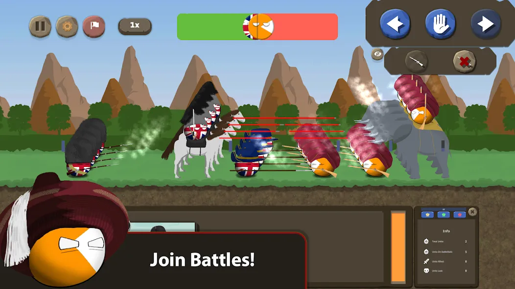 Взлом Countryballs at War (Кантриболс эт вор)  [МОД Mega Pack] — стабильная версия apk на Андроид screen 3