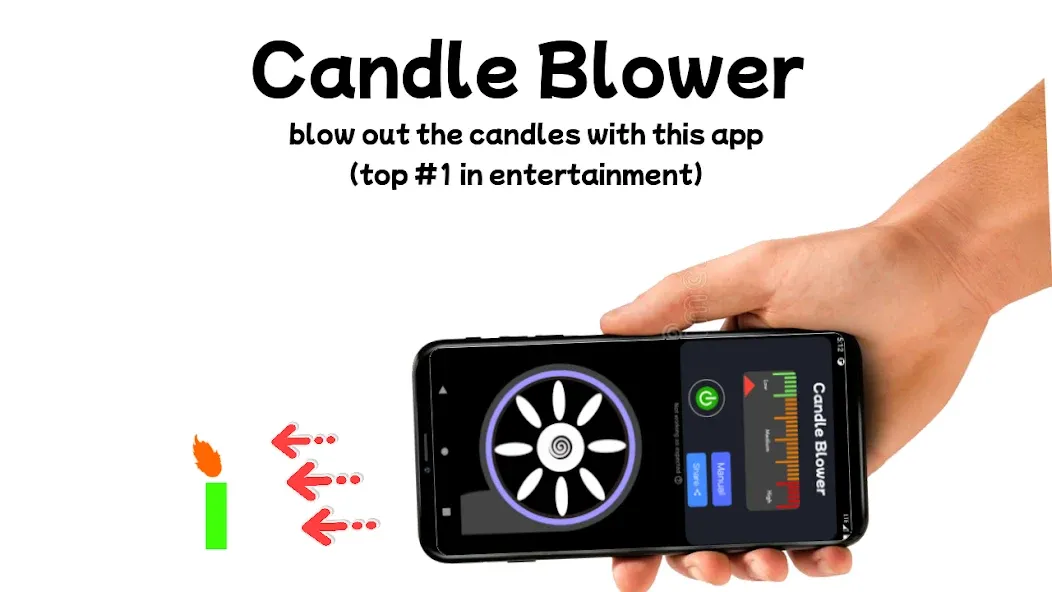 Скачать взлом Blower — Candle Blower Lite (Блоуэр)  [МОД Menu] — полная версия apk на Андроид screen 1