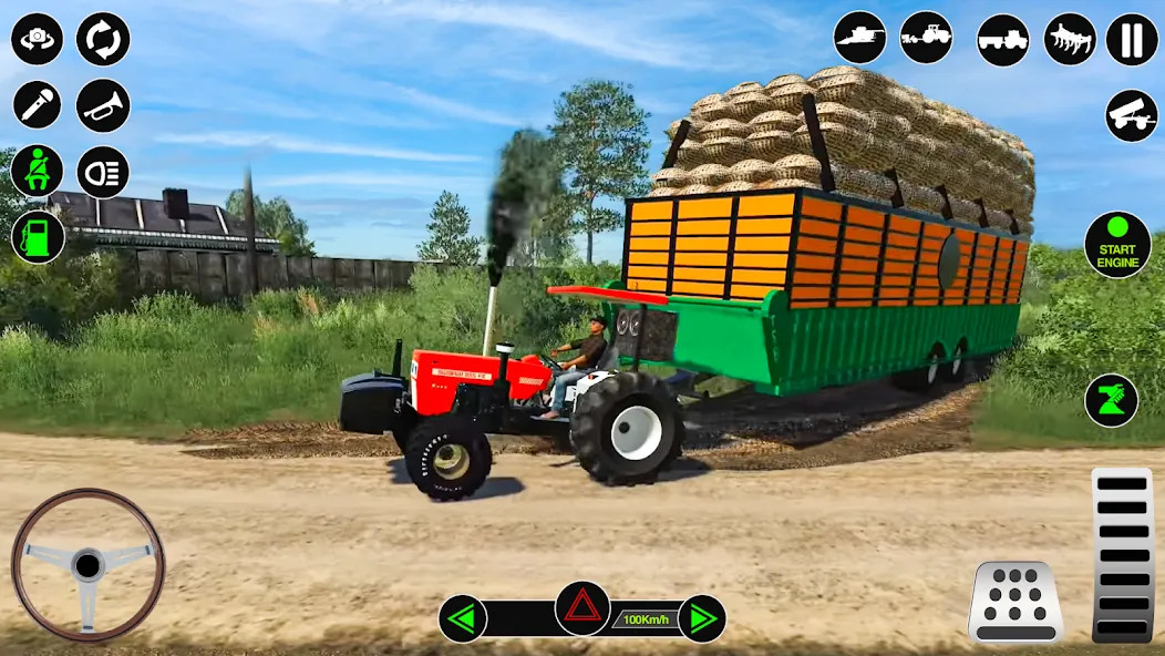 Взломанная Farming Tractor Simulator Game  [МОД Menu] — стабильная версия apk на Андроид screen 1