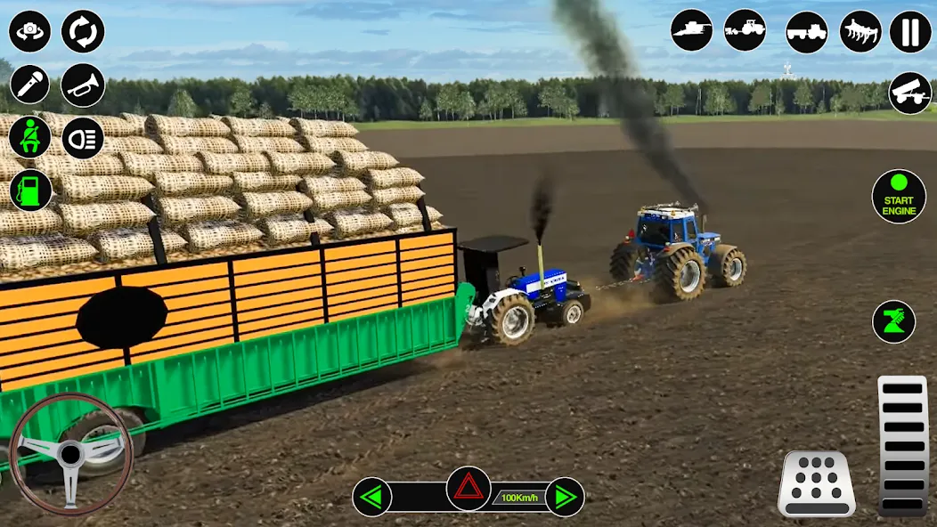 Взломанная Farming Tractor Simulator Game  [МОД Menu] — стабильная версия apk на Андроид screen 2