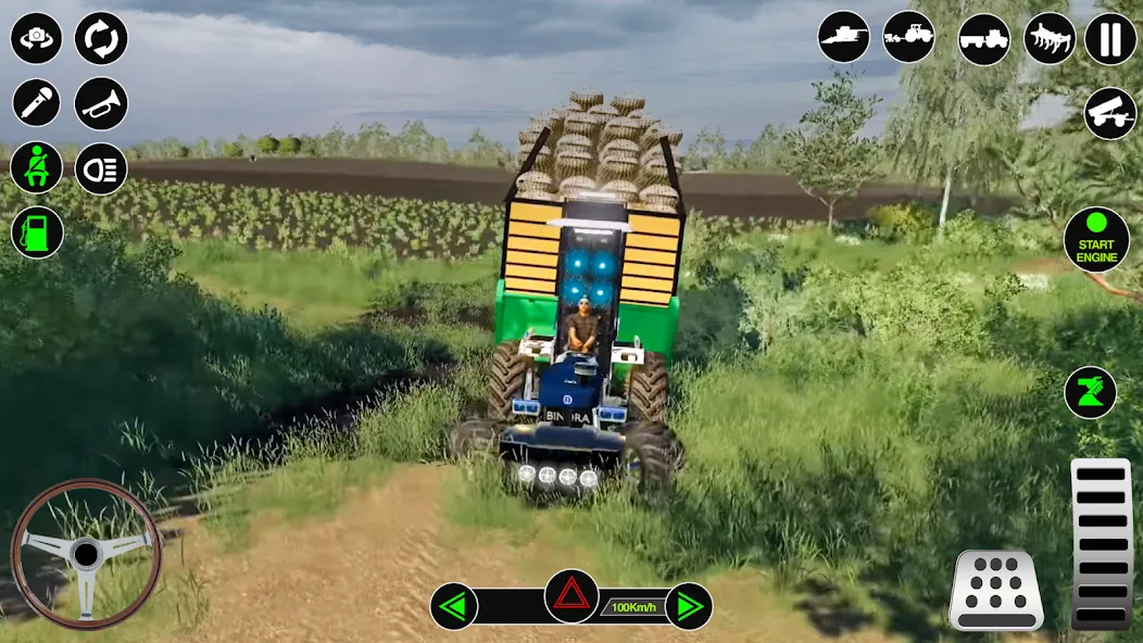 Взломанная Farming Tractor Simulator Game  [МОД Menu] — стабильная версия apk на Андроид screen 4