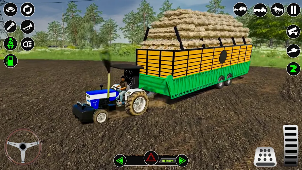 Взломанная Farming Tractor Simulator Game  [МОД Menu] — стабильная версия apk на Андроид screen 5