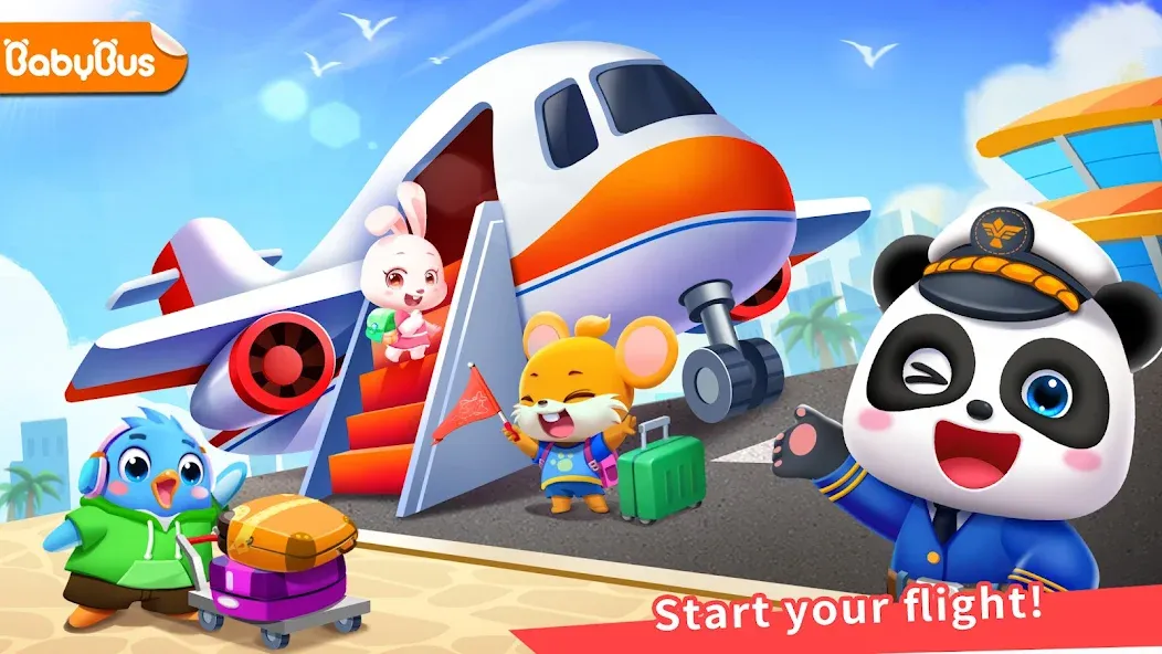 Скачать взлом Baby Panda's Airport  [МОД Меню] — последняя версия apk на Андроид screen 1