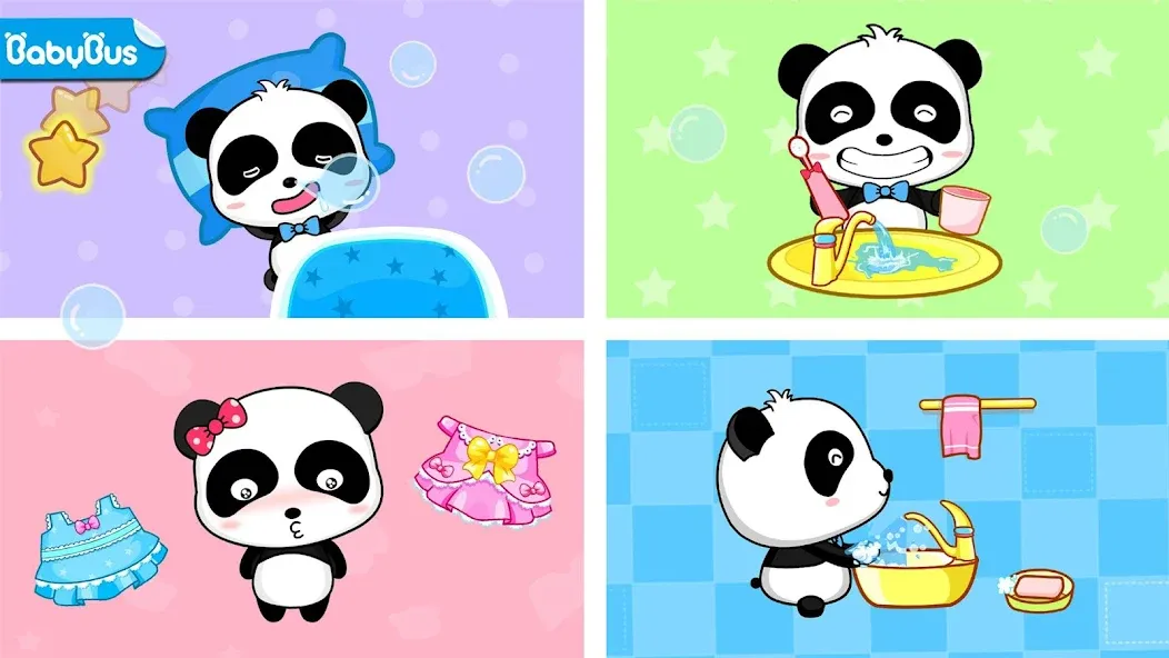 Взломанная Baby Panda's Daily Life  [МОД Mega Pack] — последняя версия apk на Андроид screen 1